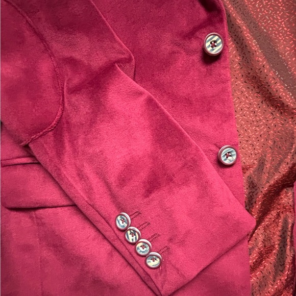 Kids' Classic Burgundy Blazer - Picture 3 of 5